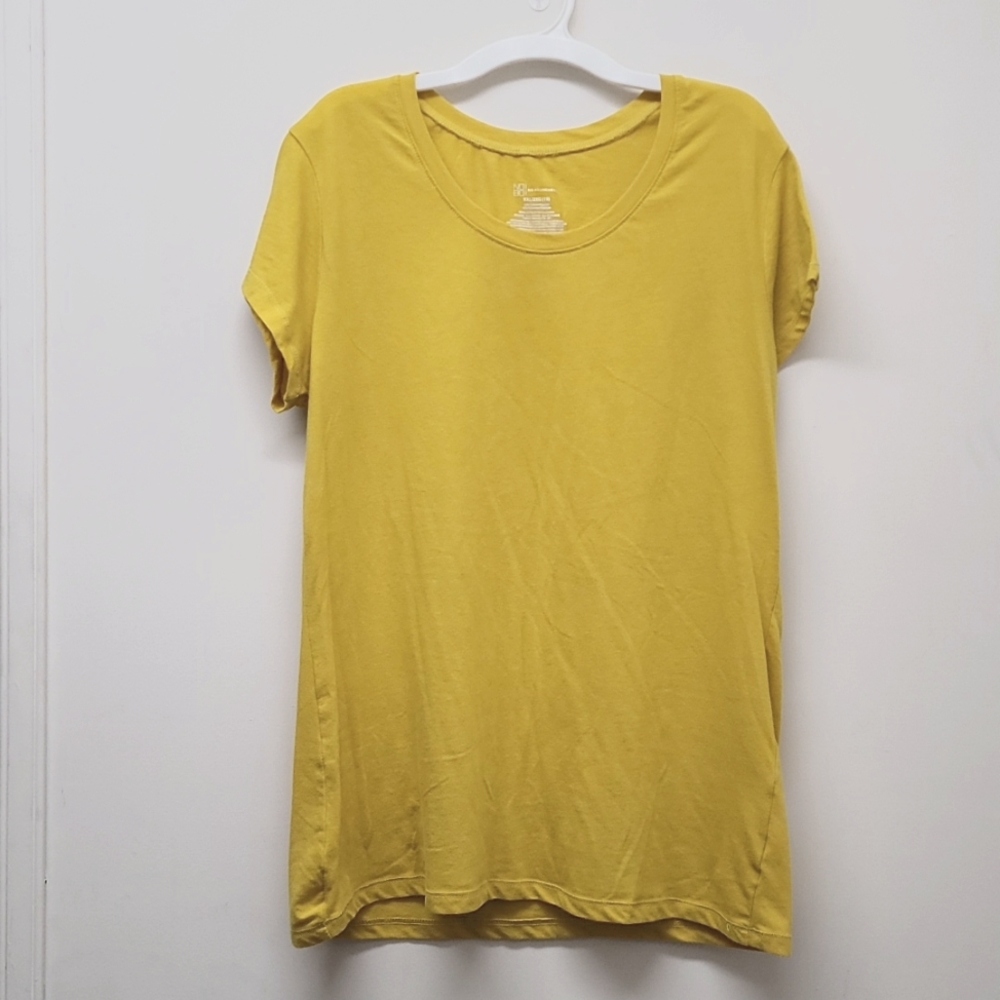 Yellow Short Sleeve Top - Size XXL/2XG